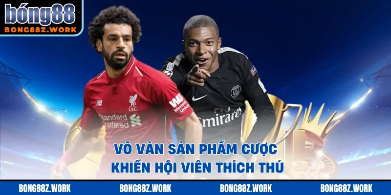 Vô vàn sản phẩm cược khiến hội viên thích thú